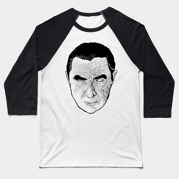 DRACULA Baseball T-Shirt by TheCosmicTradingPost